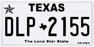 TX license plate DLP2155