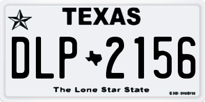 TX license plate DLP2156