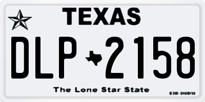 TX license plate DLP2158