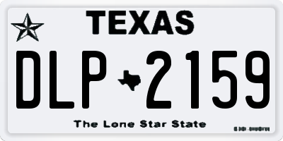 TX license plate DLP2159