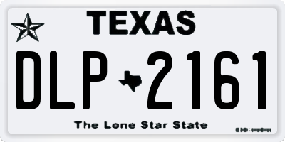 TX license plate DLP2161