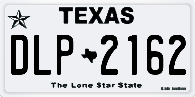 TX license plate DLP2162