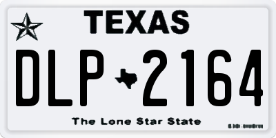 TX license plate DLP2164