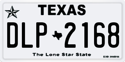 TX license plate DLP2168