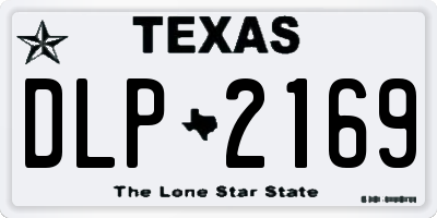 TX license plate DLP2169