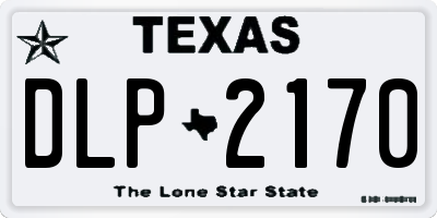 TX license plate DLP2170