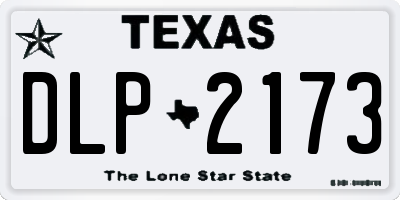 TX license plate DLP2173