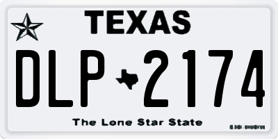 TX license plate DLP2174
