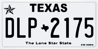 TX license plate DLP2175