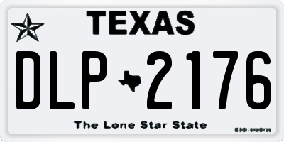 TX license plate DLP2176