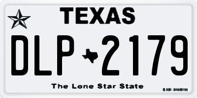 TX license plate DLP2179