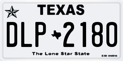 TX license plate DLP2180