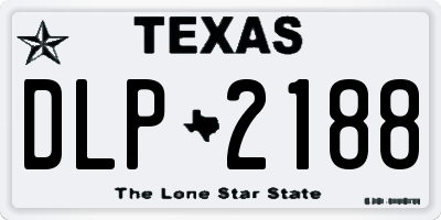 TX license plate DLP2188