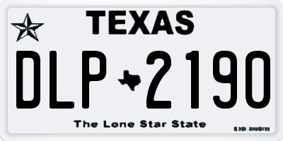 TX license plate DLP2190