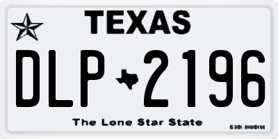 TX license plate DLP2196