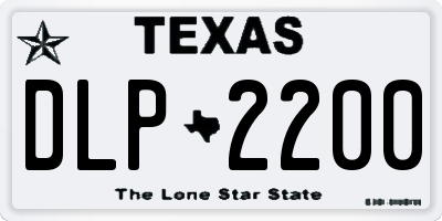 TX license plate DLP2200