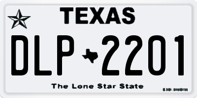 TX license plate DLP2201