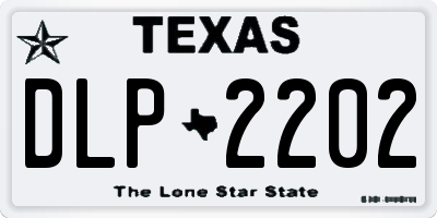 TX license plate DLP2202