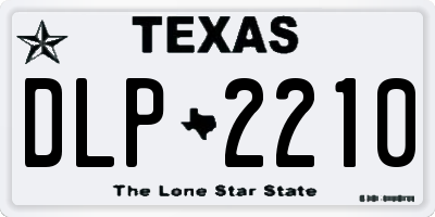 TX license plate DLP2210