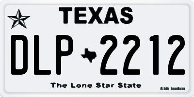 TX license plate DLP2212