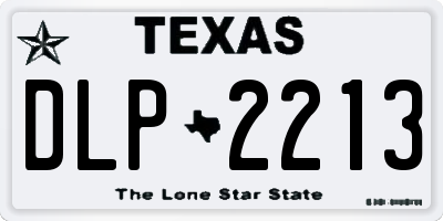 TX license plate DLP2213