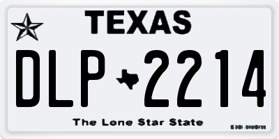 TX license plate DLP2214