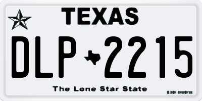 TX license plate DLP2215