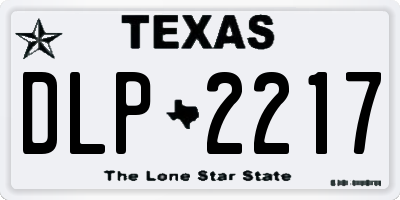 TX license plate DLP2217