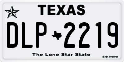 TX license plate DLP2219