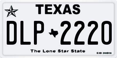 TX license plate DLP2220