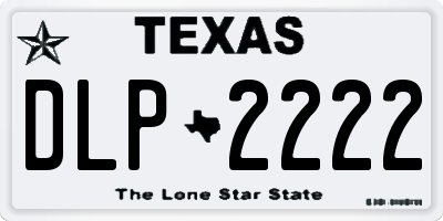 TX license plate DLP2222