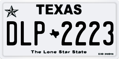 TX license plate DLP2223
