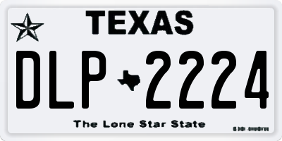 TX license plate DLP2224