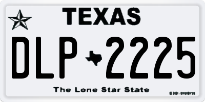 TX license plate DLP2225