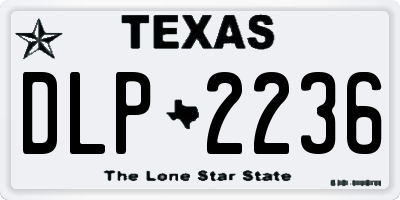 TX license plate DLP2236