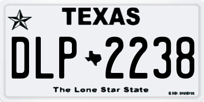 TX license plate DLP2238