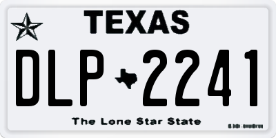TX license plate DLP2241