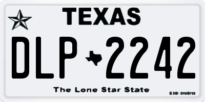 TX license plate DLP2242