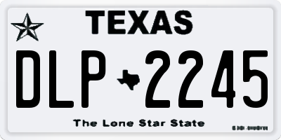 TX license plate DLP2245