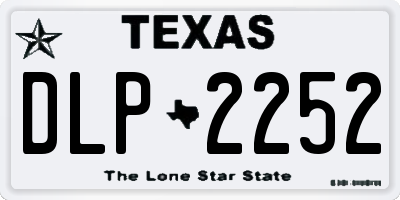 TX license plate DLP2252