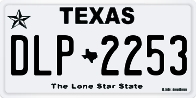 TX license plate DLP2253