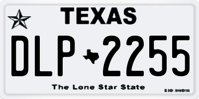 TX license plate DLP2255