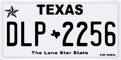 TX license plate DLP2256