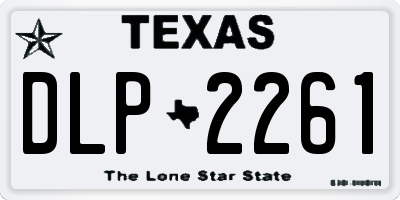 TX license plate DLP2261