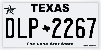 TX license plate DLP2267