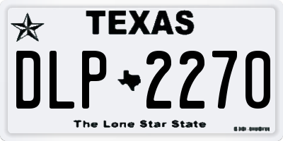 TX license plate DLP2270