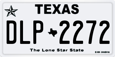 TX license plate DLP2272
