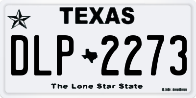 TX license plate DLP2273