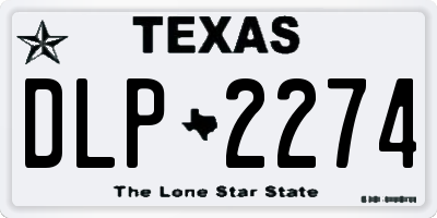 TX license plate DLP2274