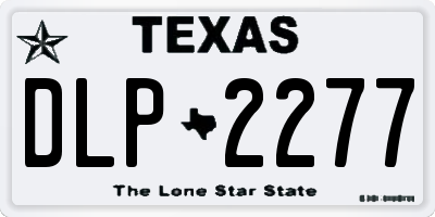 TX license plate DLP2277